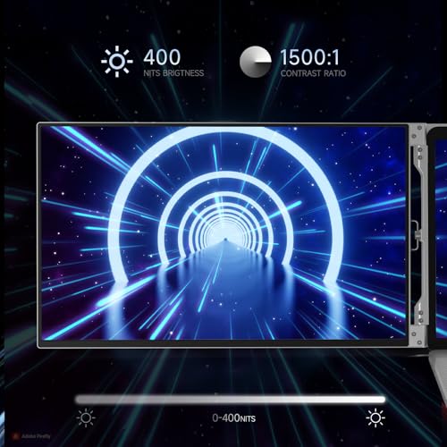16inch Triple Portable Monitor Aluminum Alloy 1200P with HDMI & USB-C Ports L7932