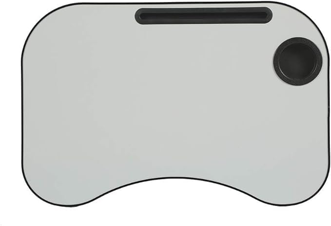 Gray Foldable Laptop Table with Cup Holder O3343