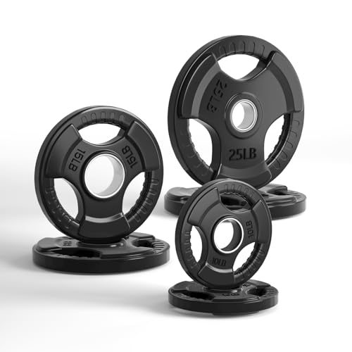 2.5-45LB Rubber Olympic Grip Weight Plates M82993