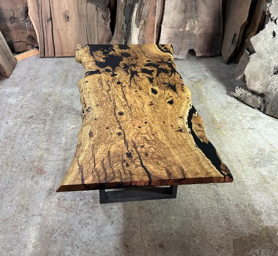 Epoxy Wooden Dining Table (30 x 36 x 24 Inches) M583