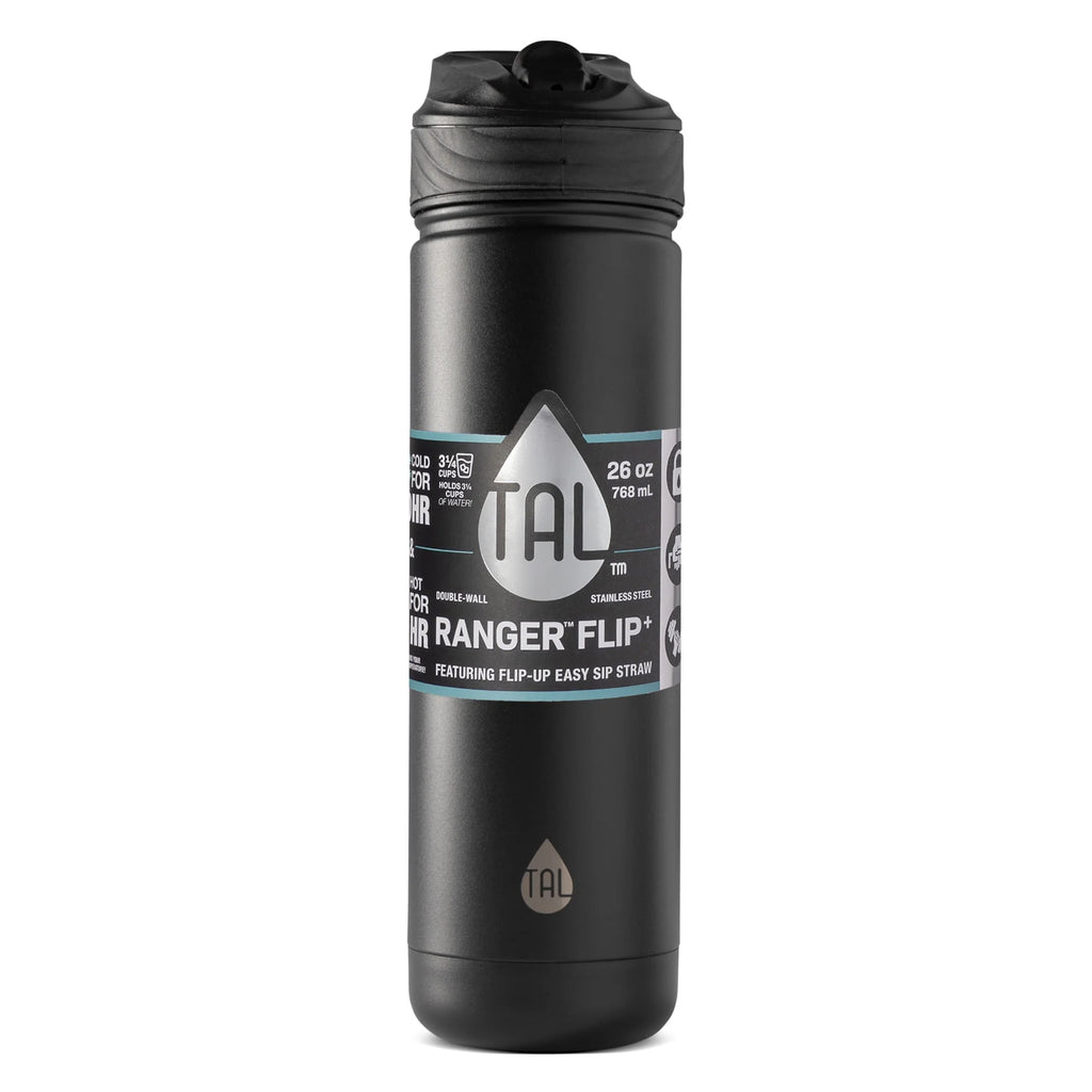 Black 26 oz Stainless Steel Water Bottle X99259