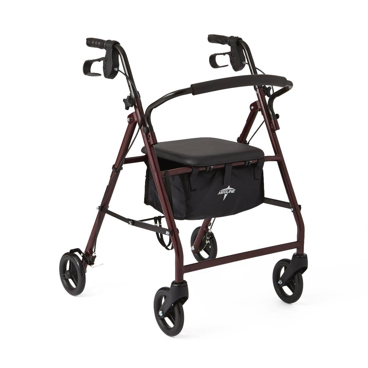 Burgundy Rollator J7134