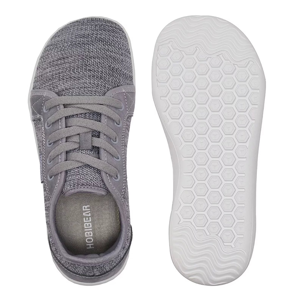Light Gray Wide Toe Box Barefoot Shoes X241