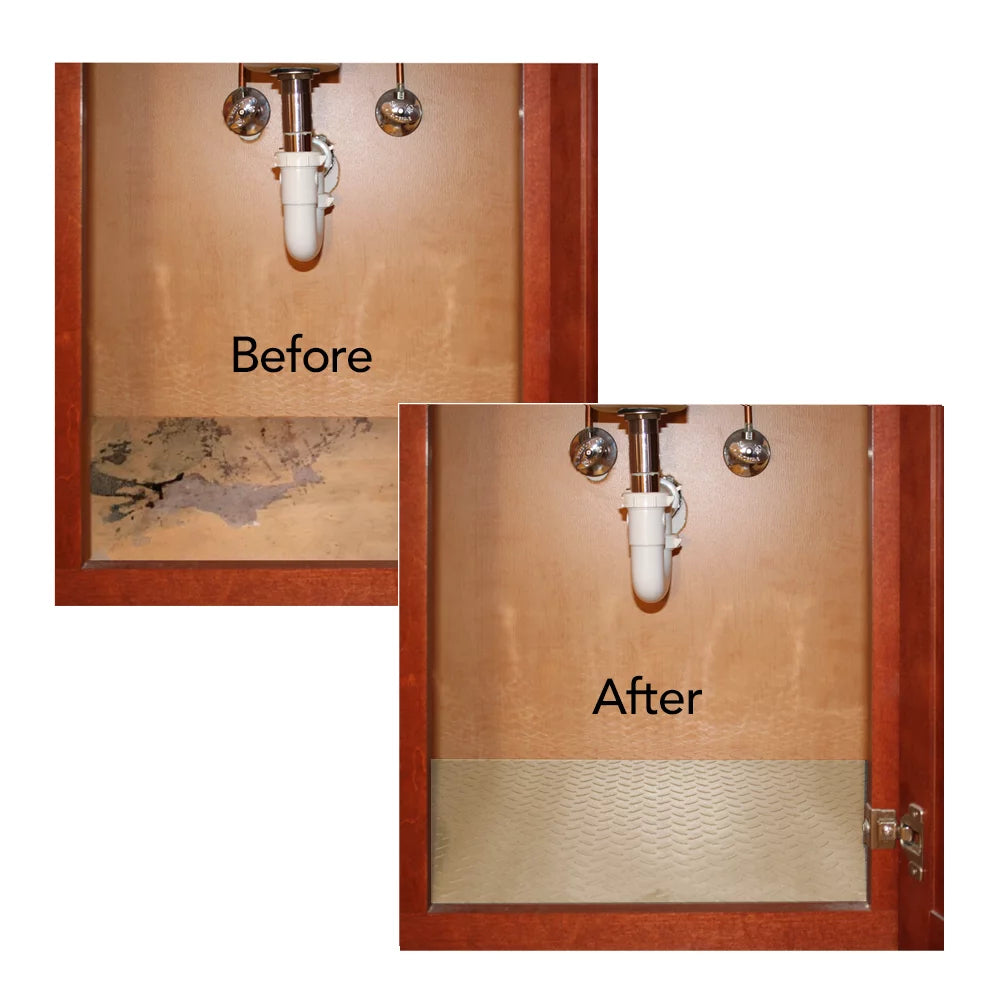 Beige/Tan Under Sink Mat S8649