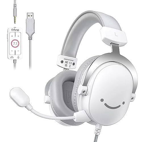 Black USB Over-Ear Wired Gaming Headset with Detachable Microphone U87574