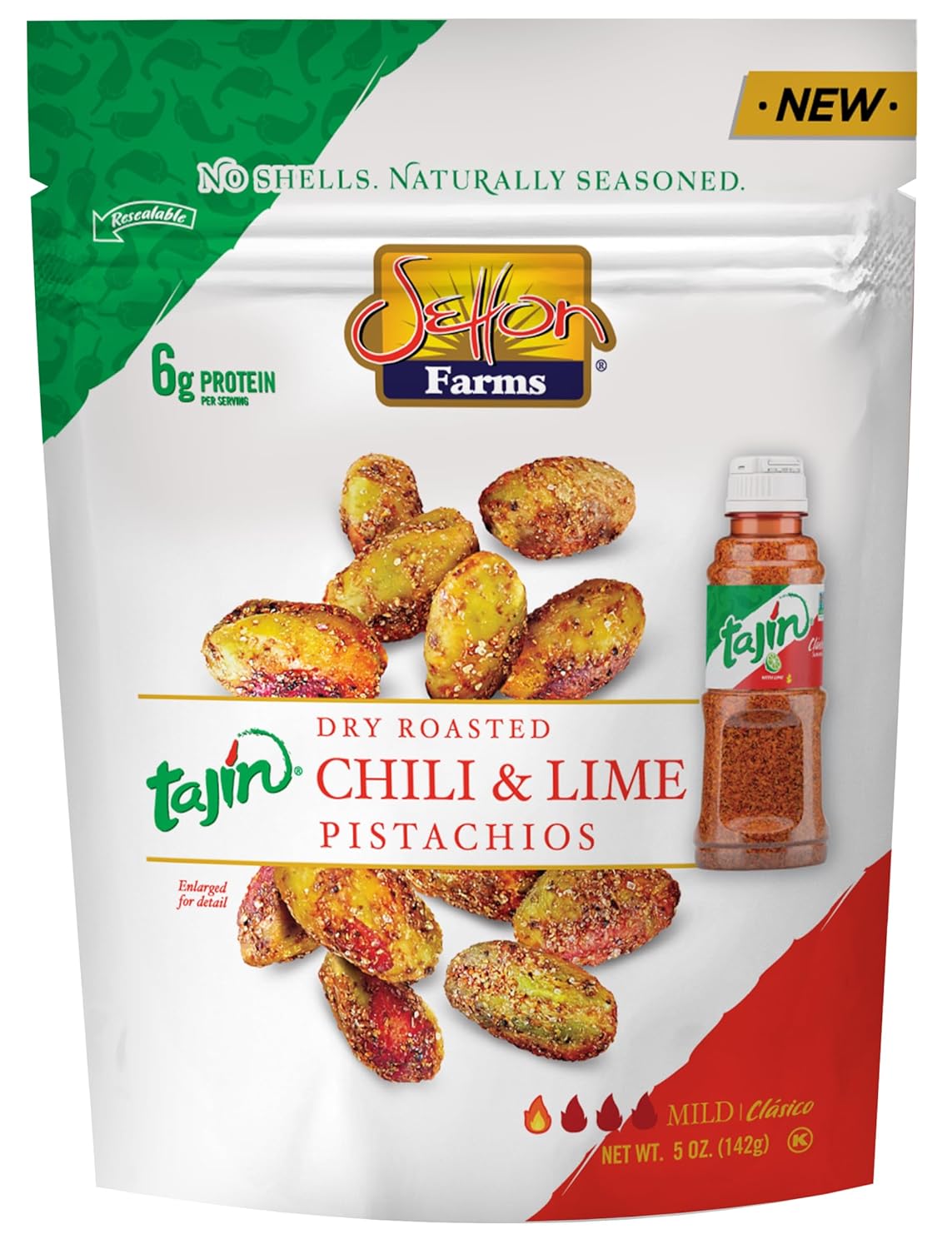 Tajin Seasoned Pistachio Kernels, 5 Oz. Bag U85248