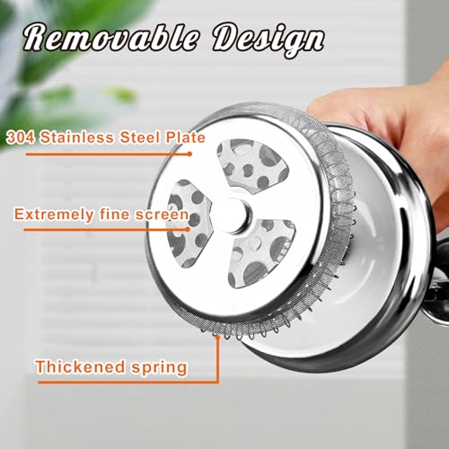 34 Ounce Stainless Steel French Press Coffee Maker with 3 Filter B920044