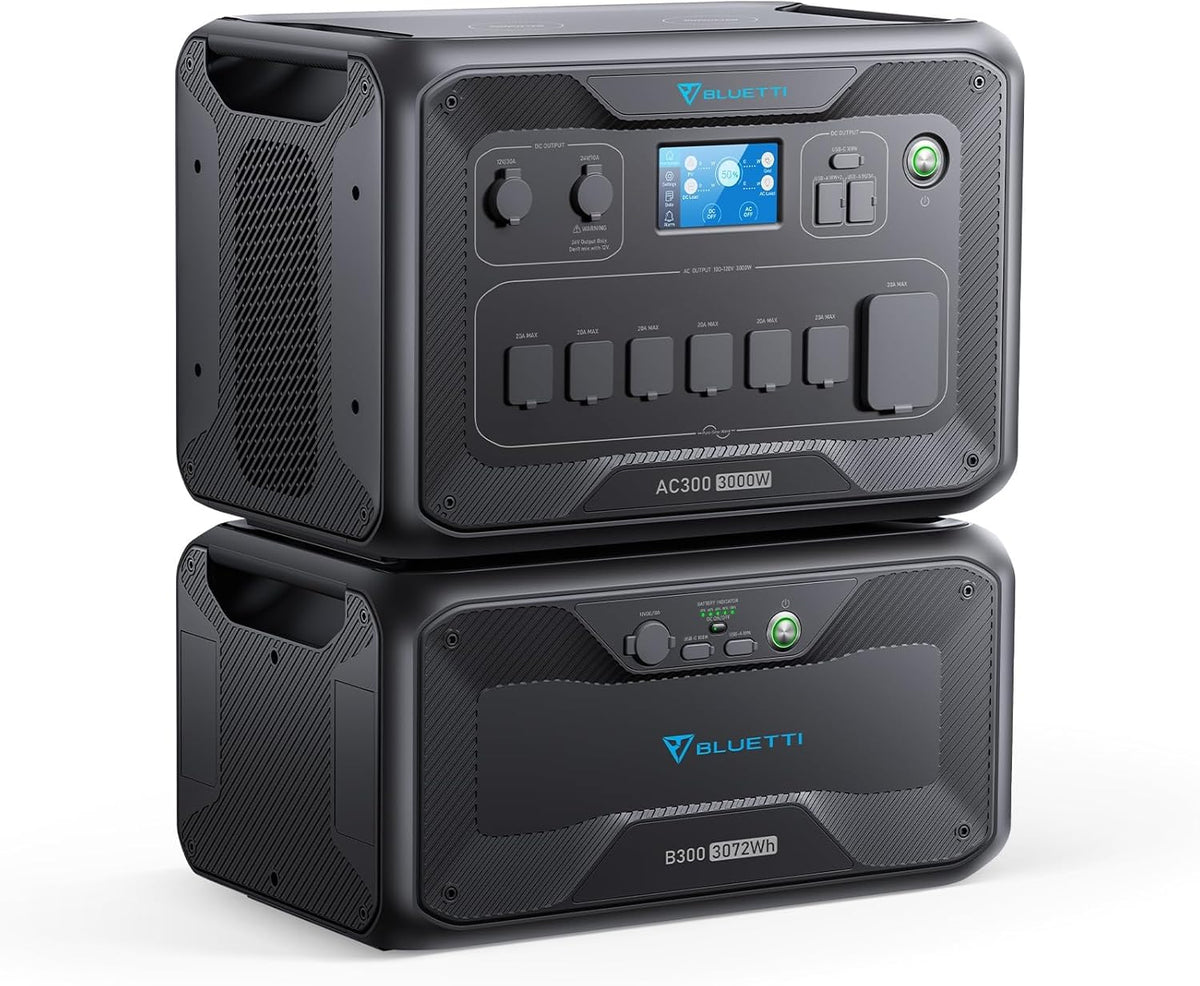 3072Wh LiFePO4 Portable Power Station with 3000W AC Outlets Z60164