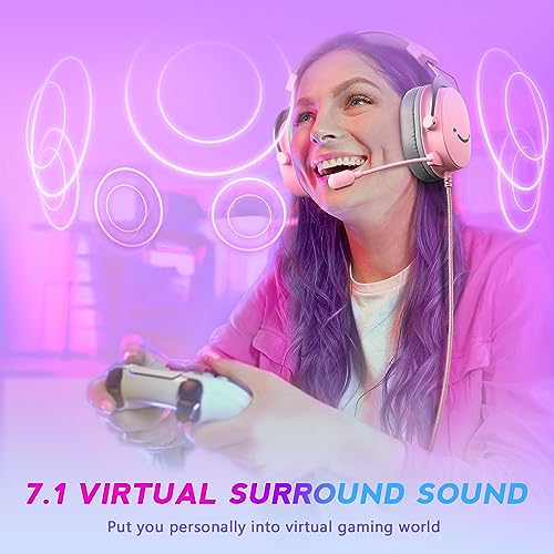 Black USB Over-Ear Wired Gaming Headset with Detachable Microphone U87574