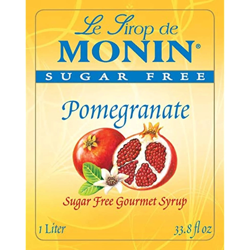 Monin Sugar Free Pomegranate Syrup, 33.8-Ounce Plastic Bottle B1483