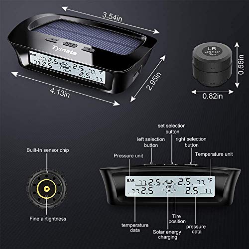 RV Tire Pressure Monitoring System with 4 Sensors I18239