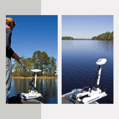 12V 55LB 48 Inch Shaft Bow Mount Electric Trolling Motor with Remote Control J851