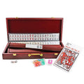 166 Tiles Wooden Mahjong Set in Wooden Case F327009