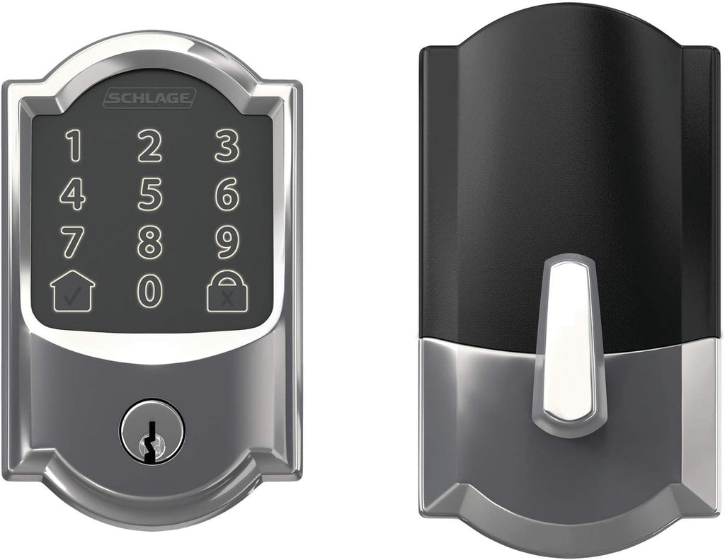 Bright Chrome Smart WiFi Deadbolt W241