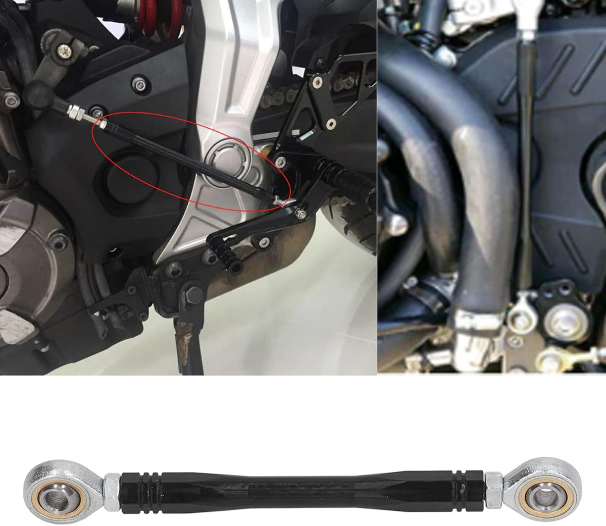 100mm CNC Aluminum Alloy Motorcycle Gear Shift Shifter Rod Linkage R9783