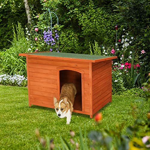 45in Outdoor Wood Dog House C445