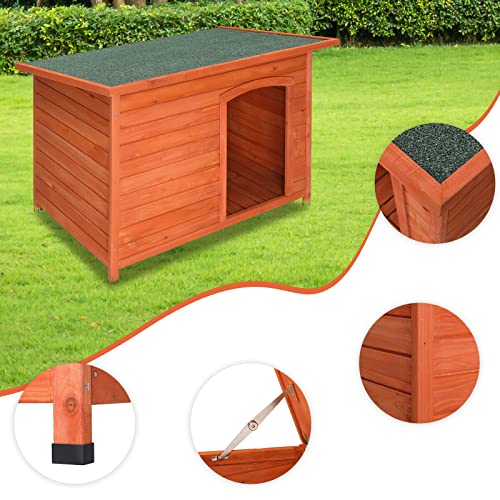 45in Outdoor Wood Dog House C445