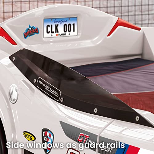 Black Kids Race Car Bed Frame A336