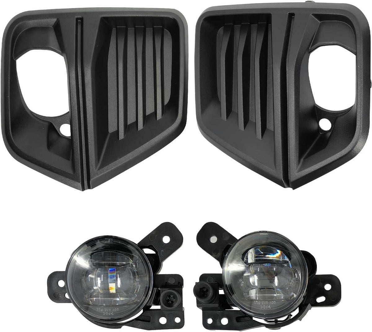 Front Fog Light Assembly with Bezel Cover and Harness for Chevy Colorado 2023 2024 F32078