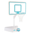 Outdoor Adjustable Height Swimming Pool Basketball Hoop with Ball, Base, 18 Inch Stainless Steel Rim F7275
