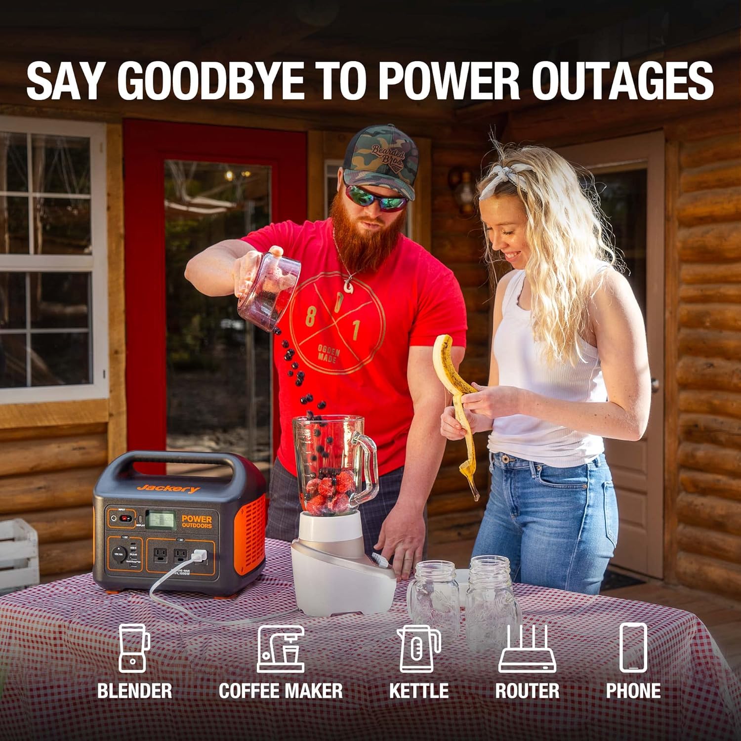 1002Wh Portable Power Station with AC Outlets J170327