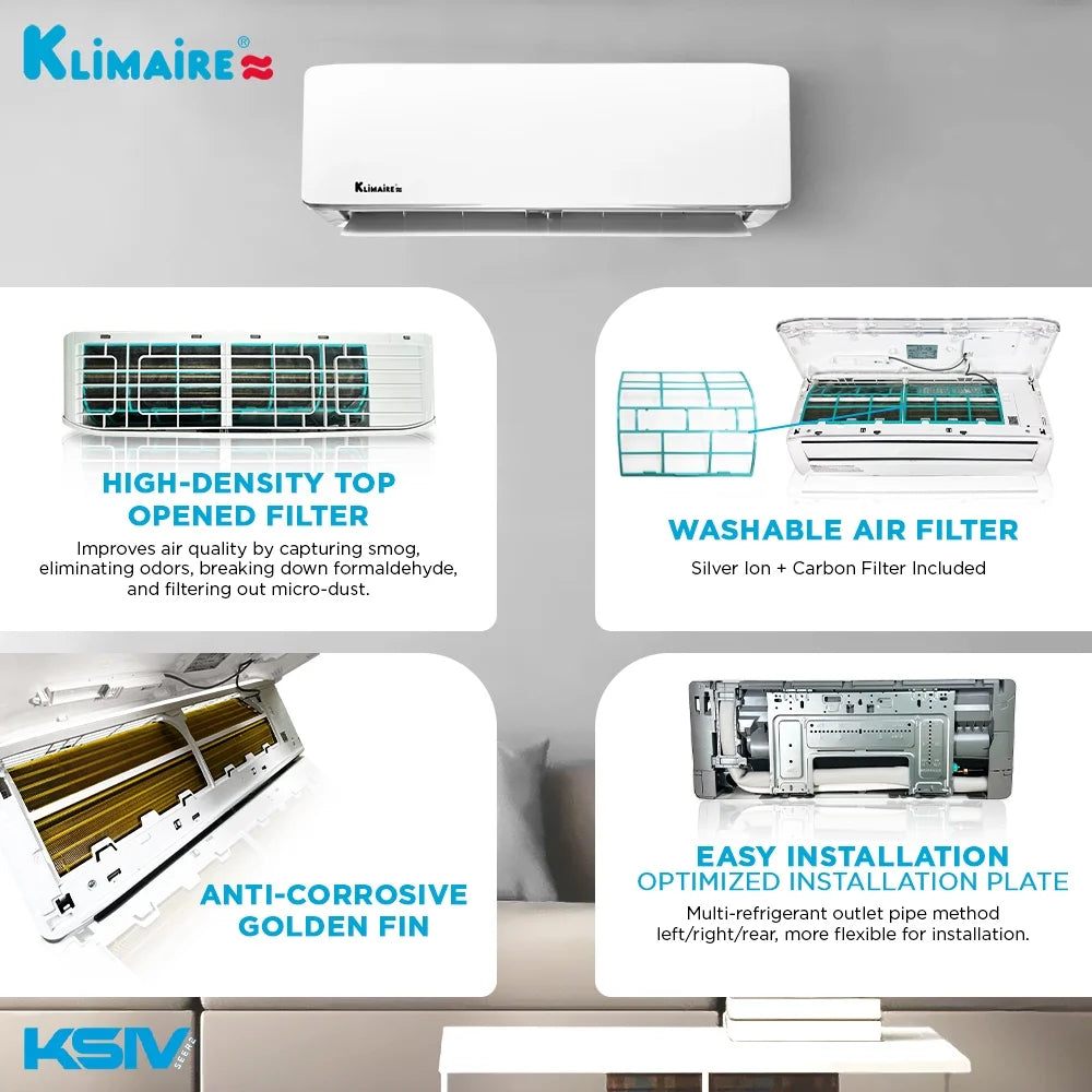 24,000 Btu 18.5 SEER2 Ductless Mini-Split Heat Pump Air Conditioner R857859