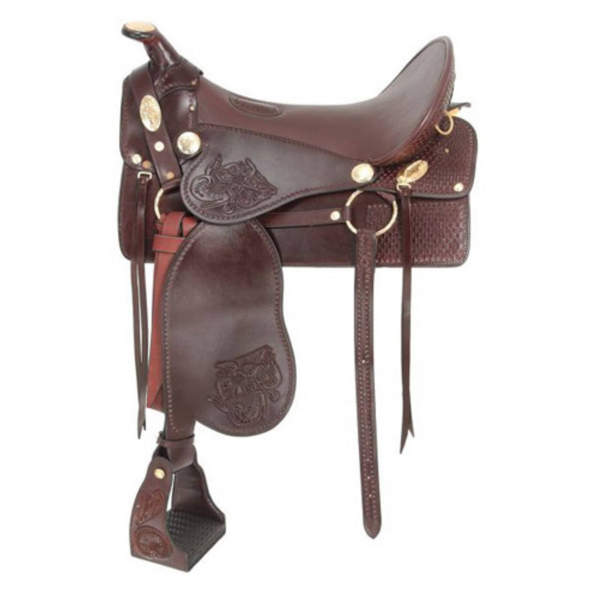 Tooled McClellan Camp Saddle Q84048