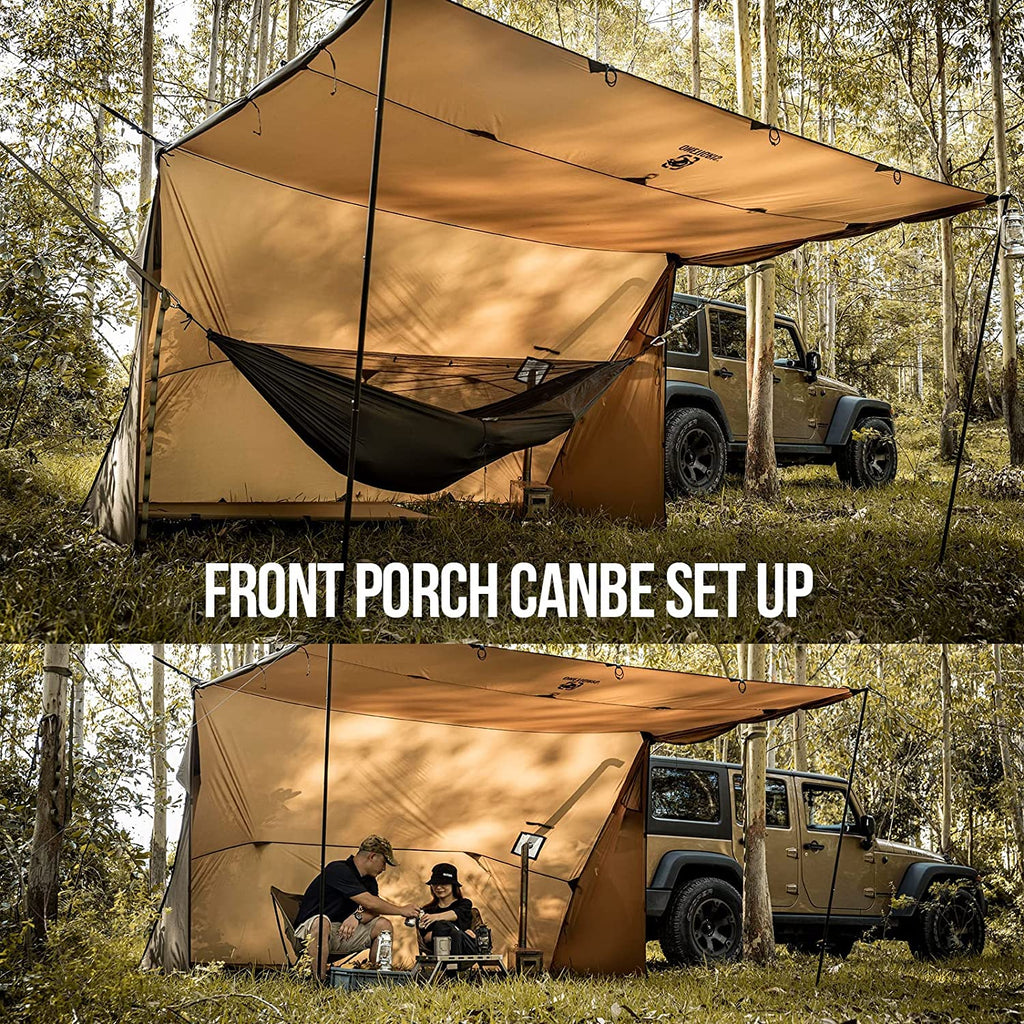 Hammock Hot Tent with Stove Jack, Waterproof Camping Tarp, PU3000mm 4 Season Tent V563
