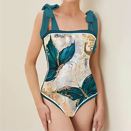 Floral Print Bikini Set One Piece Swimsuit with Beach Cover up Wrap Skirt Two Piece Bathing Suit G7485