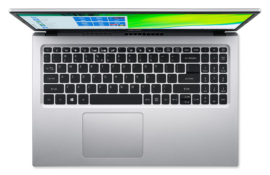 15.6" Full HD Display Intel Celeron N4500 4GB DDR4 128GB eMMC Pure Silver Windows 11 Home Laptop W286225