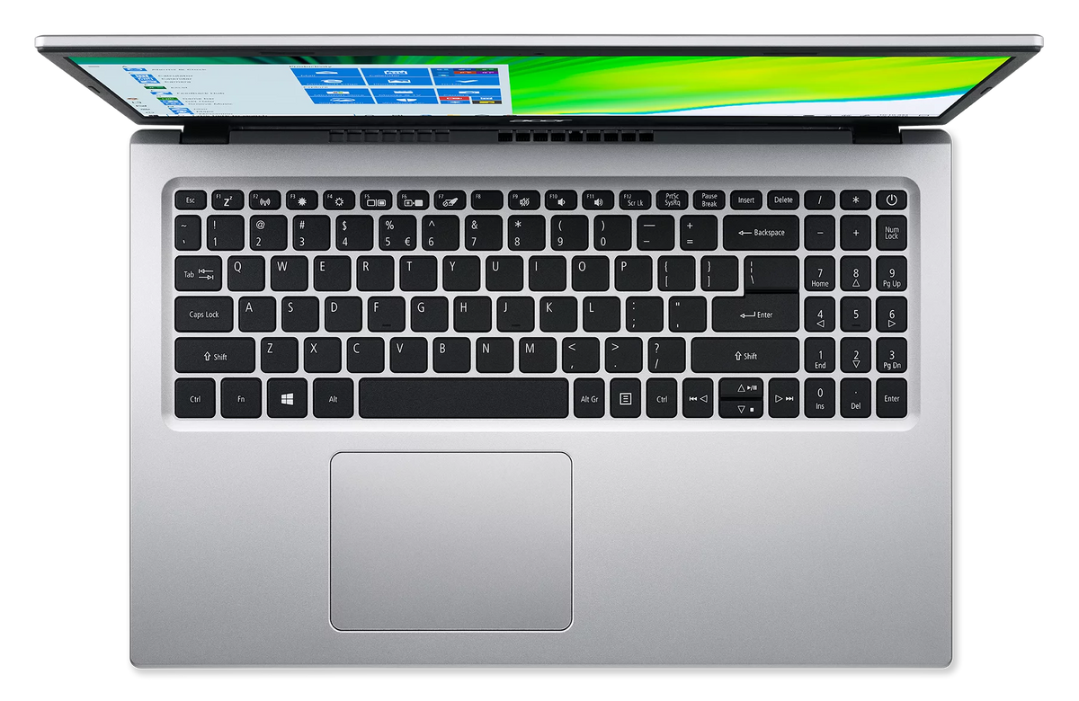15.6" Full HD Display Intel Celeron N4500 4GB DDR4 128GB eMMC Pure Silver Windows 11 Home Laptop W286225