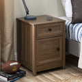 Dark Walnut 1 Door and Drawer Nightstand M886335