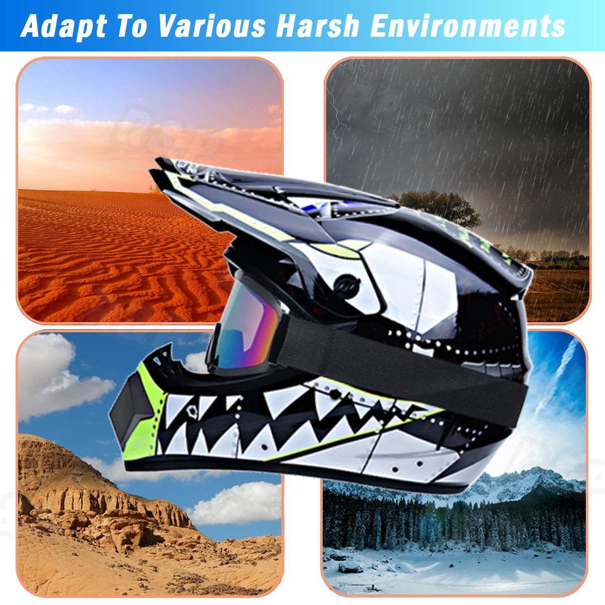 Full Face Motorcycle Crash Helmet Y4525