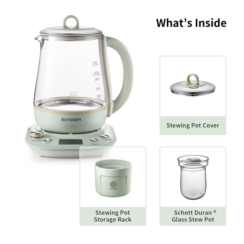 Green Glass Electric Kettle 1.5L N54082