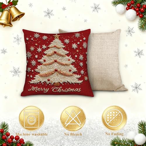 Christmas Throw Pillow Covers 18X18 Set of 4 V383337