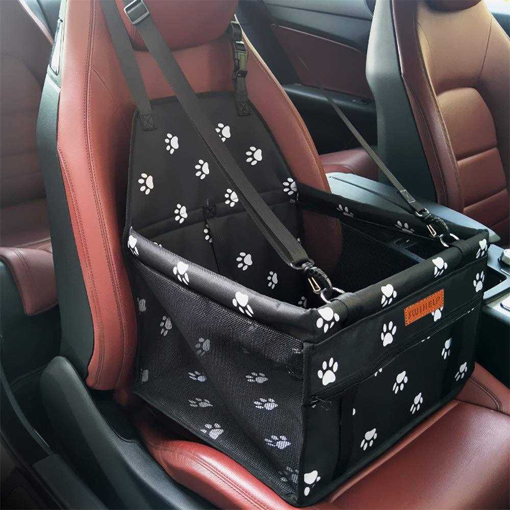 Dog Car Seat with Clip-On Safety Leash and PVC Support Pipe V64512
