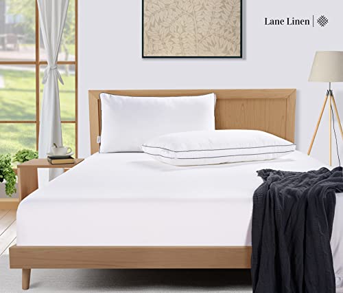 King Size Set of 2 White Down Alternative Pillows P789031
