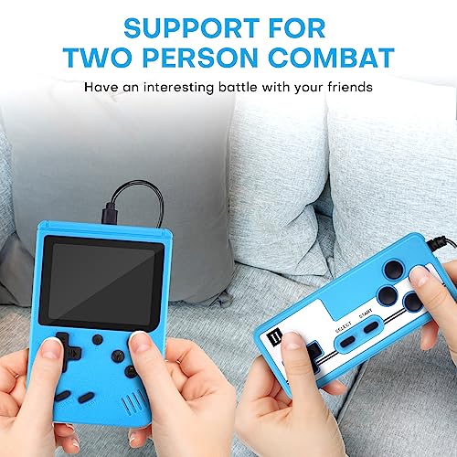 Handheld Retro Video Game Console with 3.0 Inch Screen (Blue-800 Games) R8294