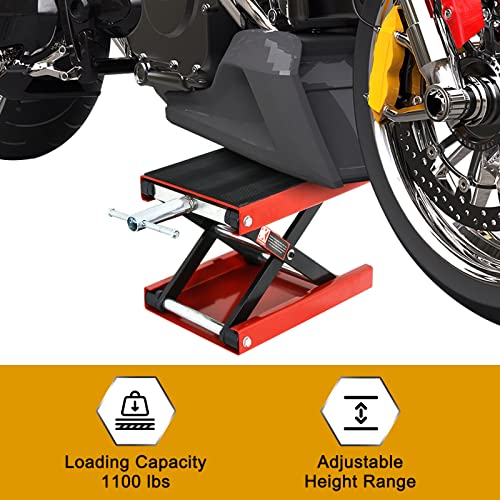 1100 LB Wide Deck Motorcycle Scissor Lift Jack Stand K270206