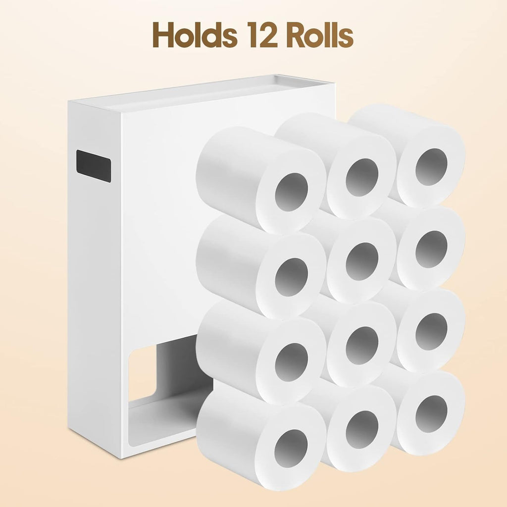 White Toilet Paper Storage Organizer T815