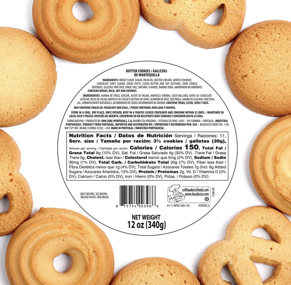12 oz Butter Cookies Tin F3510