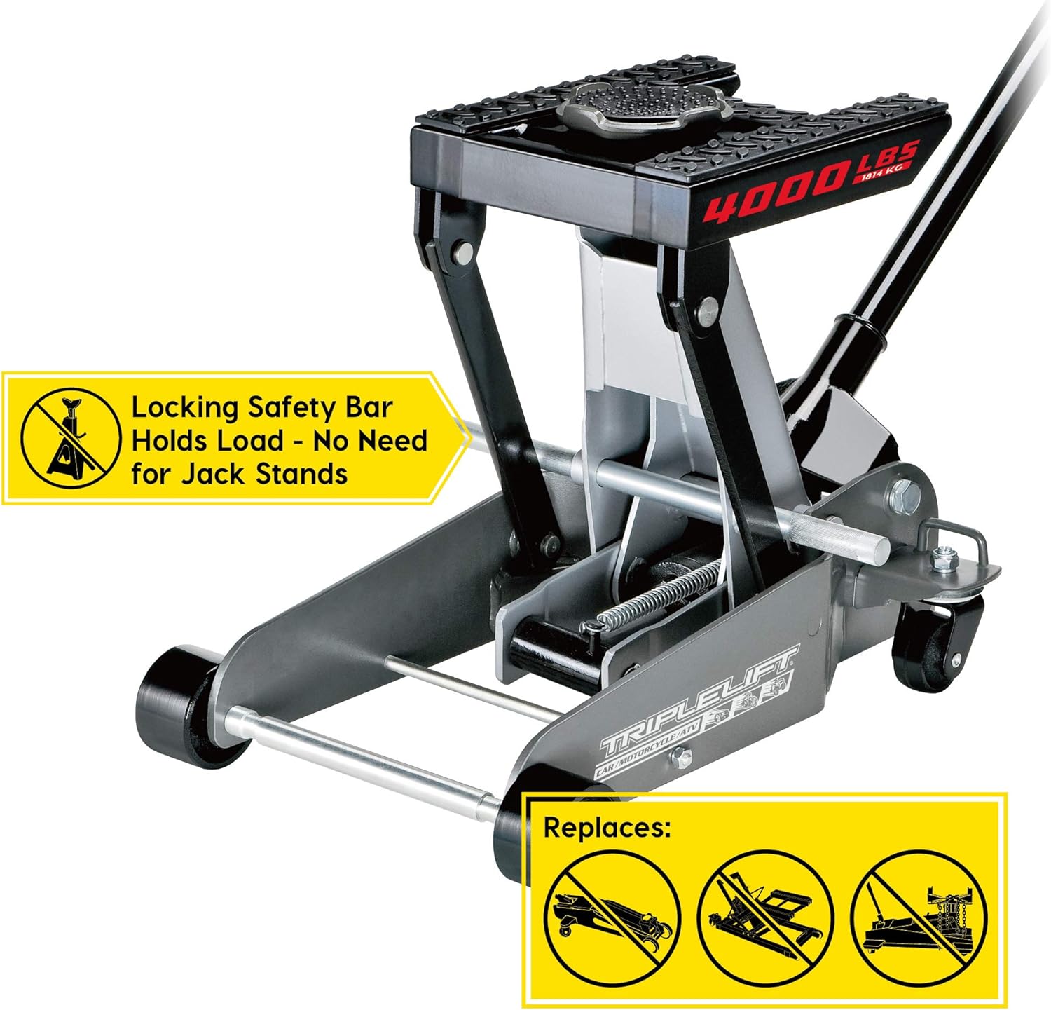 Heavy Duty 4000 lb Triple Lift Jack L9884