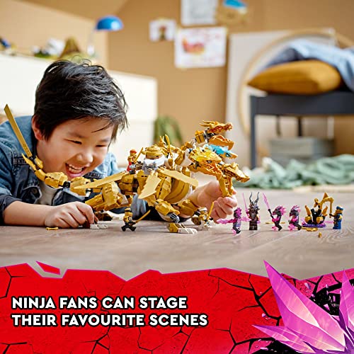 Large 4 Headed Action Figure with Blade Wings Plus 9 Minifigures Y38847