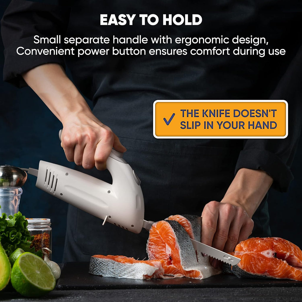 Electric Knife with Serving Fork and Carving Blades P90470
