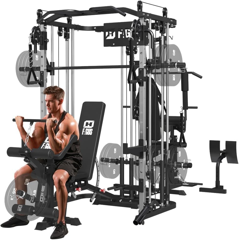 Multi-Function Power Cage with Cable Crossover System B809
