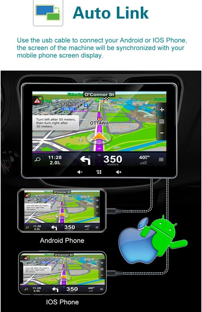 7 Inch Touchscreen Monitor with Bluetooth Car Stereo T12460