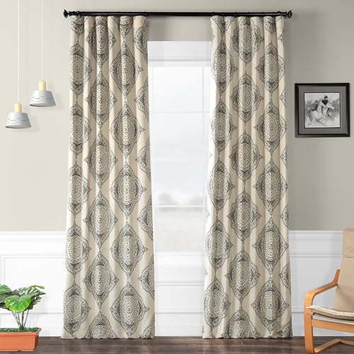 Printed Room Darkening Curtains 50 X 84 Henna Clover W31137