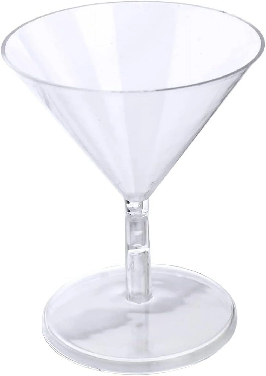 12-Count Clear Plastic Martini Glasses V1767