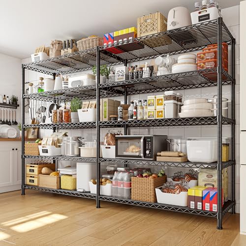 73''W 5-Tier Metal Wire Shelving Unit E20278