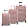 3 Piece Hardside Luggage Set, 20" Carry-on, 24" and 28" Checked, Rose Gold K2294